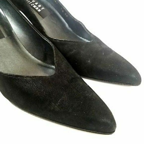 Stuart Weitzman Heels 9.5AA Pumps Black Classy - Picture 8 of 8